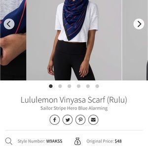 Lululemon vinyasa scarf